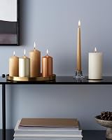 Bolsius Tapered Candles Metallic Silver 4 Pack 24.5 cm Unscented view 4