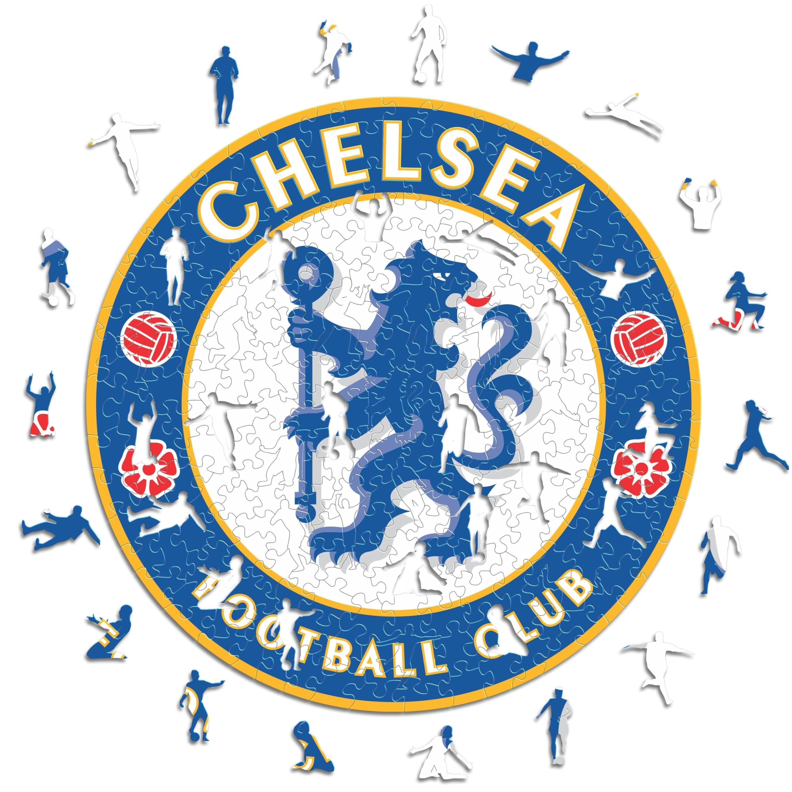 Iconic Puzzles - Chelsea Logo, 100% eco-sustainable wooden puzzle with official license, size M, 270 pieces — image 1