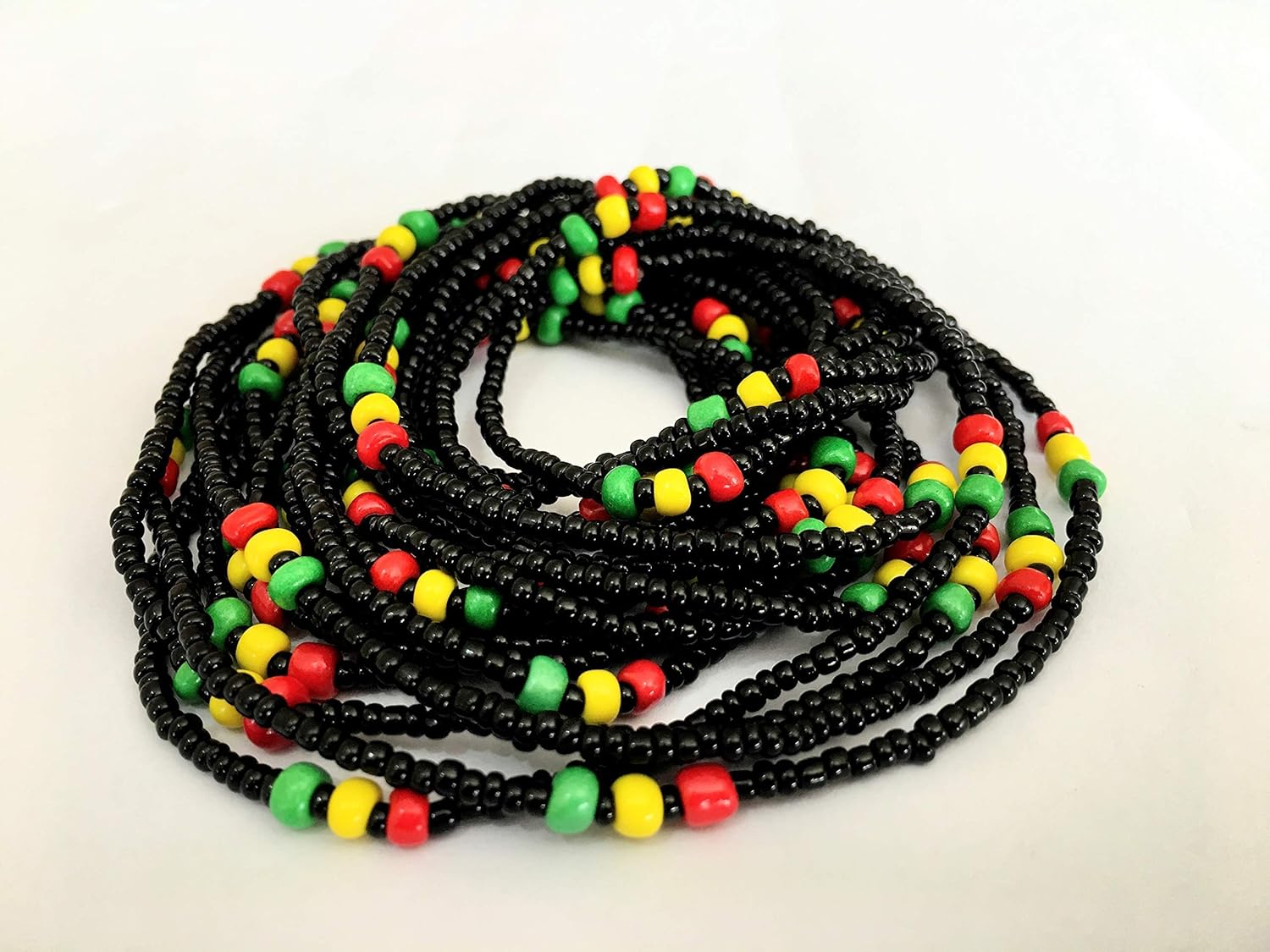 rasta waist beads