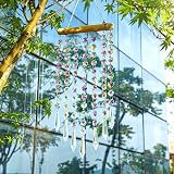 HDCRYSTALGIFTS 13" Crystal Sun Catcher Rainbow Maker Prisms Wind Chime view 3