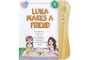 Luna Makes a Friend - Interactive Sound Books for Kids (Behavior Series), Hardcover Childrens Books on Social Skills & Emotional Regulation by Big Heart Toys