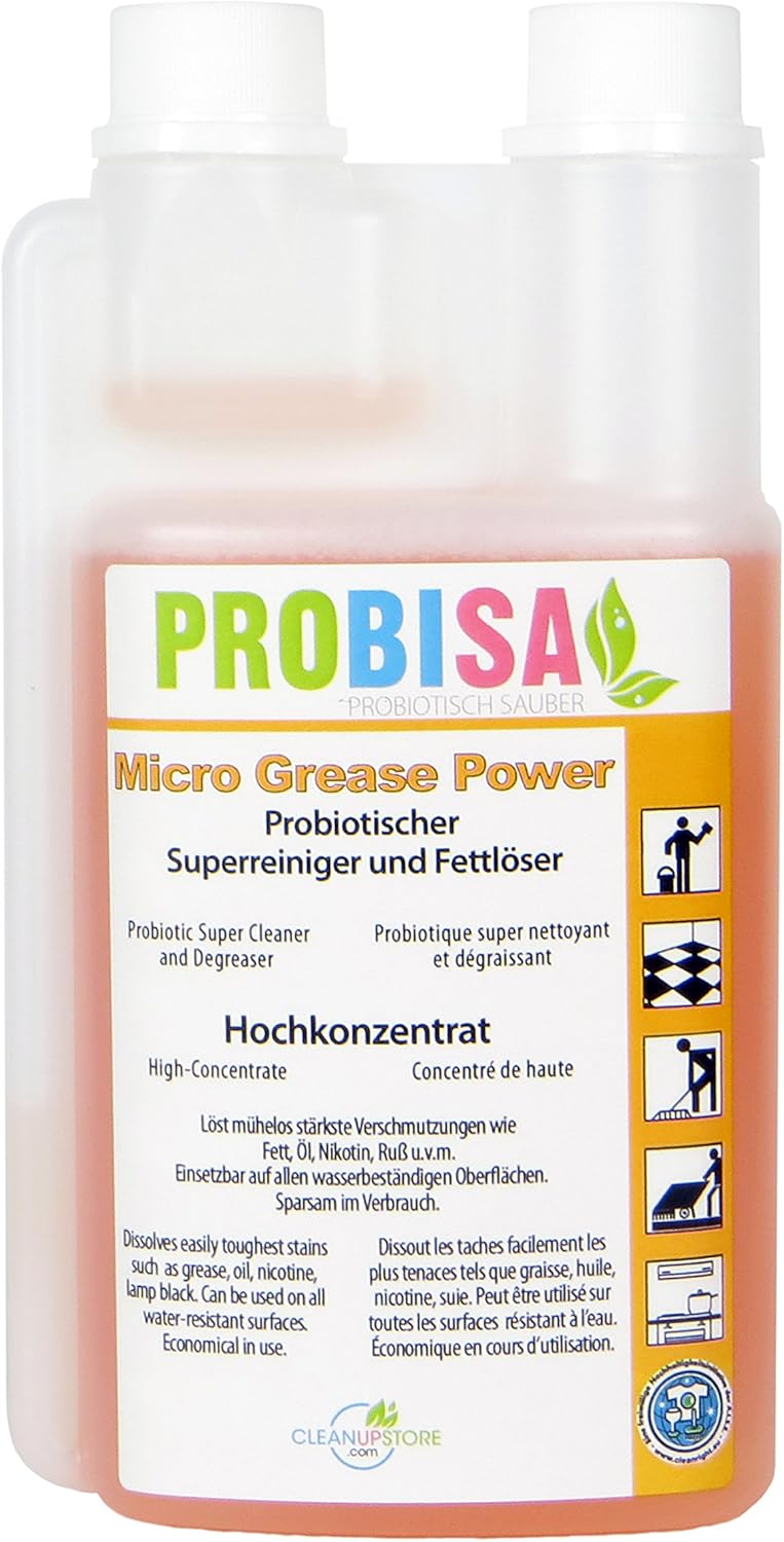 Krachtige Vetoplosser Concentraat Probisa Micro Grease Power De Krachtreiniger Op Natuurlijke Basis Voor Keuken Huishouden En Gastronomie 500 Ml Concentraat Geeft 25 Liter Superreiniger Amazon Nl