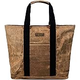 Readywares Waxed Canvas Zipper Tote Bag with Durable Wrapped Handles great for Weekend, Errands, Grocery, Beach, Farmer's Market, Job, Construction, Car, Weekender, Camping, Tailgaiting, Mens Tote Bag