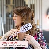 Olivia Garden Fingerbrush Care Iconic Medium Lavender Detangling Brush view 8