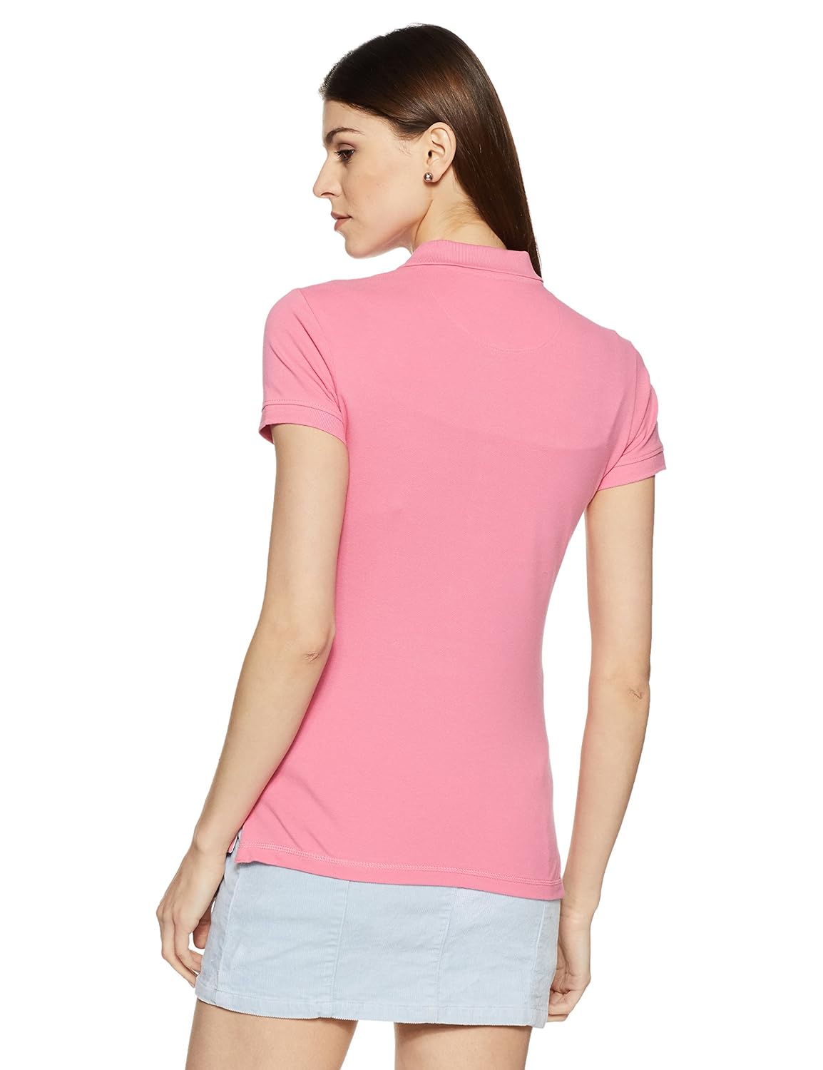 us polo association us polo women's band collar t-shirt