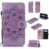 Ranyi Galaxy S10 5G Case, Datura Flower Wallet