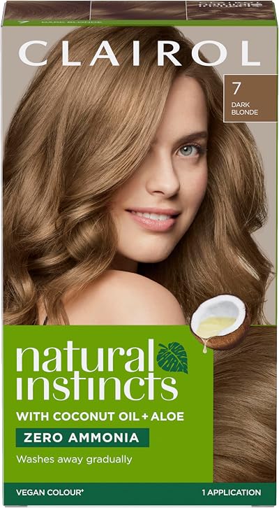 Clairol Natural Instincts Semi-Permanent No Ammonia Hair Dye 7 Dark Blonde