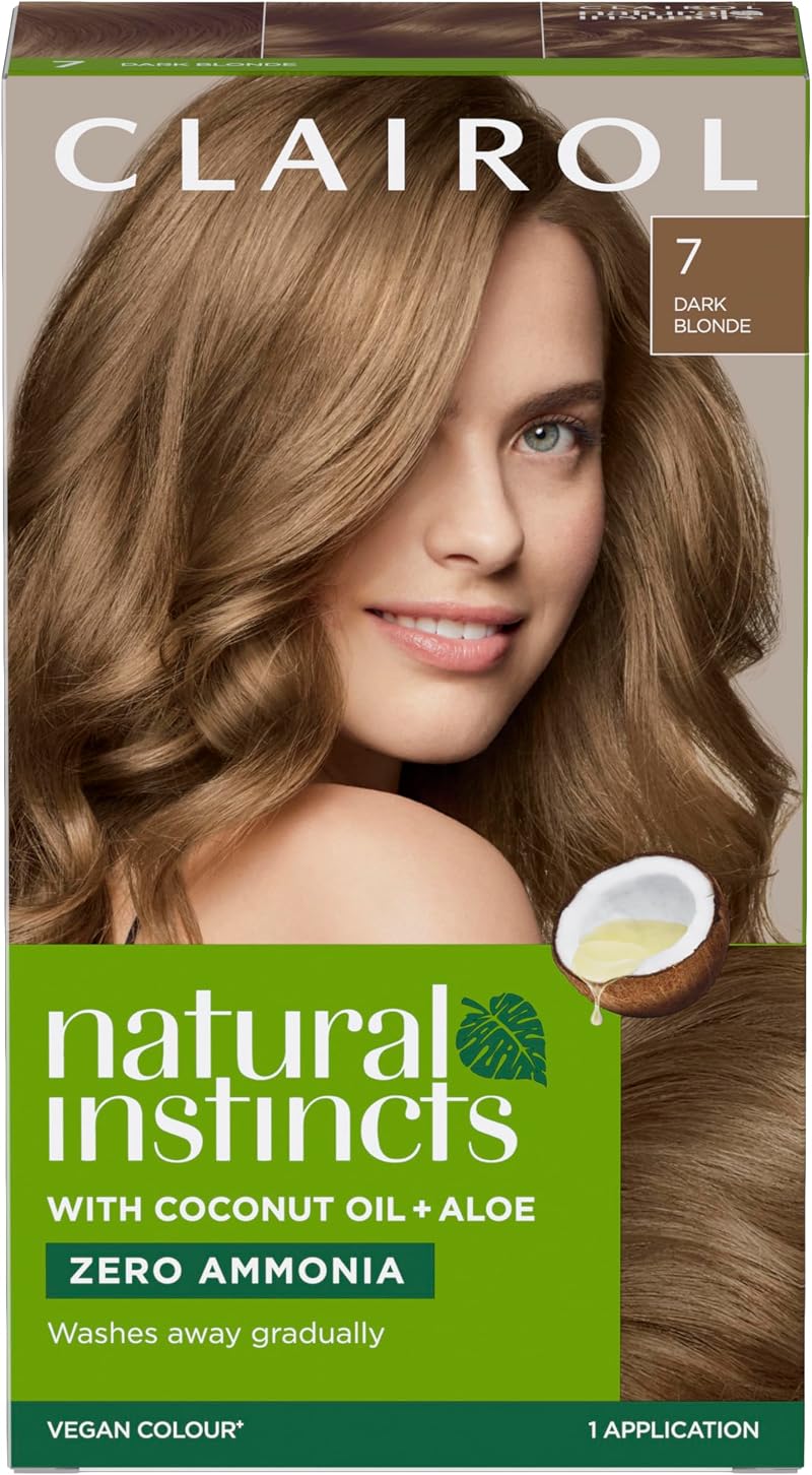 Clairol Natural Instincts Semi-Permanent No Ammonia Hair Dye 7 Dark Blonde