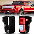 POKIAUTO Full LED Tail Lights for F150 18-20, Upgraded Smoked Black LED Taillights Rear Lamps Parking Lights Assembly for Ford F-150 2018-2020 Accessories (2PCS)