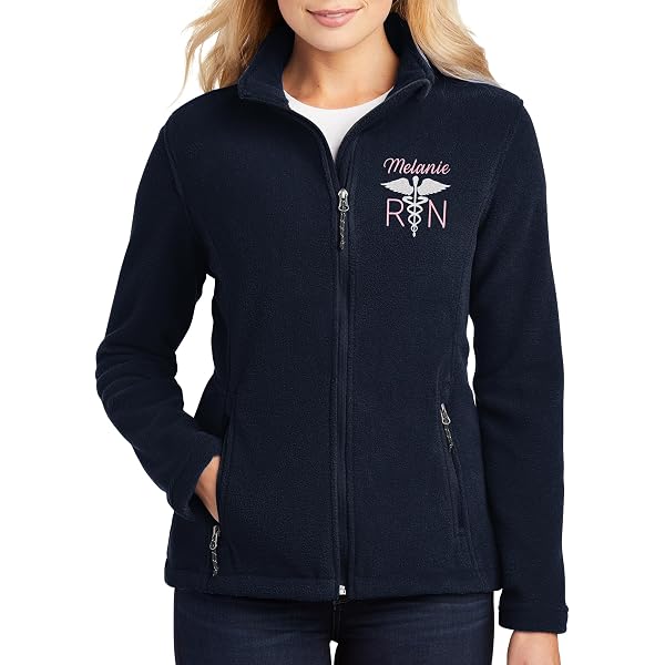 Personalized Teacher Fleece Jacket Teacher Gift Full Zip Jacket Gifts