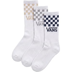 Vans Unisex Classic Check Crew Socks (3-Pack)