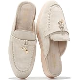 Project Cloud 100% Genuine Leather Mules for Women - Stylish Womens Mules | Casual Shoes for Women Footwear Memory Foam Insole - Backless Womens Loafers &amp; Lightweight Loafers for Women