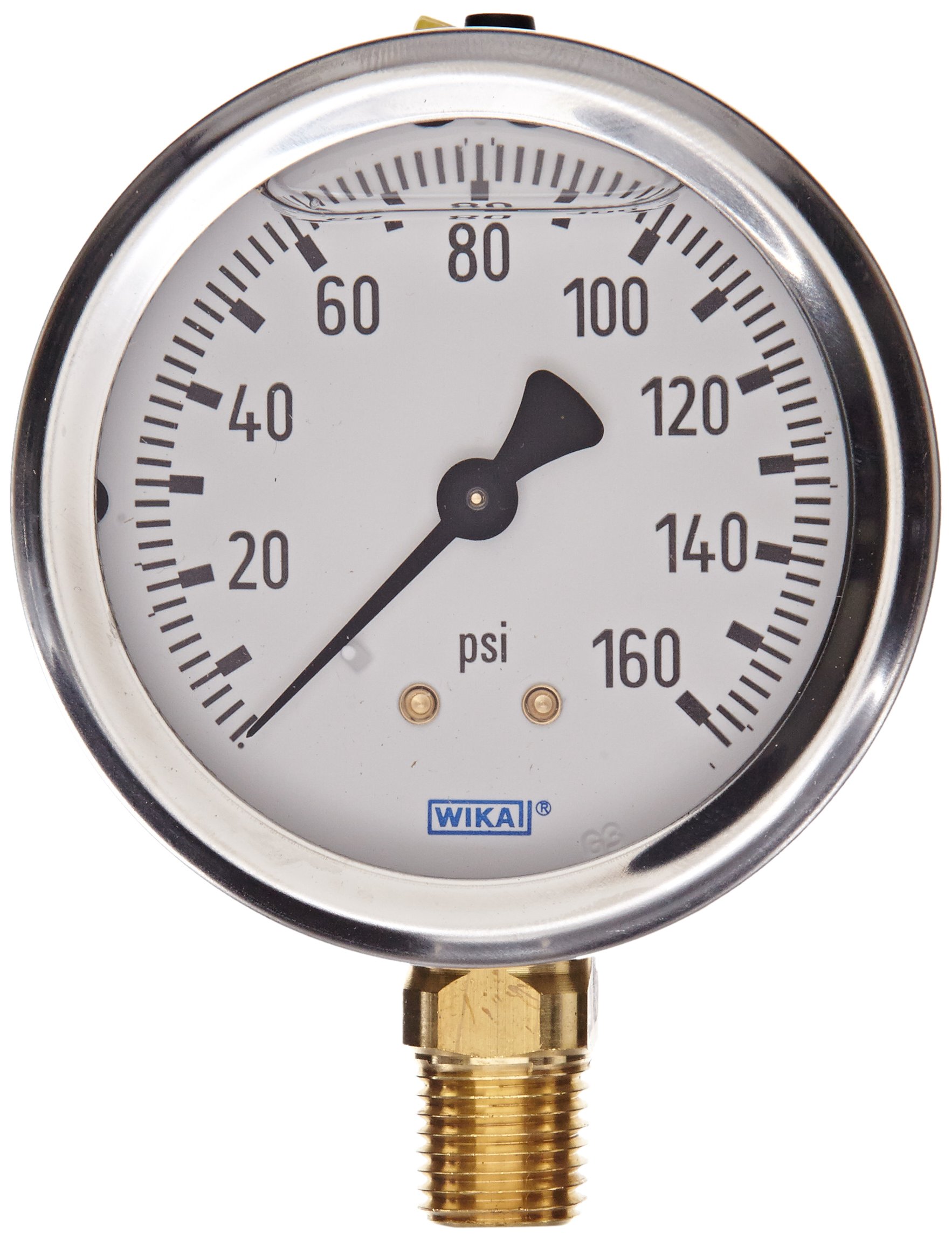 Mua WIKA 9767070 Industrial Pressure Gauge, Liquid/Refillable, Copper