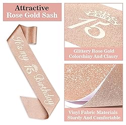 15th Birthday Decorations for Girls, Including