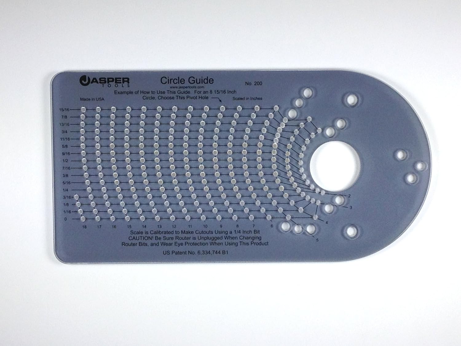 Jasper 200J Model 200 Circle Cutting Jig for Plunge Router, New, Free