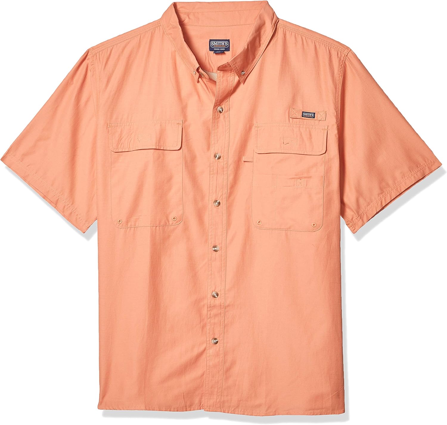 Smith S Workwear Men S Short Sleeve Button Down Fishing Shirt At Amazon Men S Clothing Store