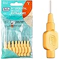 TePe Interdental Brush Extra Soft, Supersoft Dental Brush for Teeth Cleaning, Pack of 8, 0.45 mm, Extra-Small/Small Gaps, Orange, Size 1