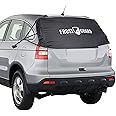 FrostGuard Rear Windshield Cover for Ice and Snow, For SUVs and Trucks - Rear Window Cover to Reduce Scraping, Elastic to Conform to Vehicle's Shape - Secure Hooks for Snug Fit - Black, 59 x 20 Inches