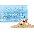 Australian Botanical Soap Sea Salt with Ocean Minerals 6.6 oz Triple Milled Luxury Soap Bar Enriched with Shea Butter, Suitable for Men, Women and All Skin Types, Pack of 1