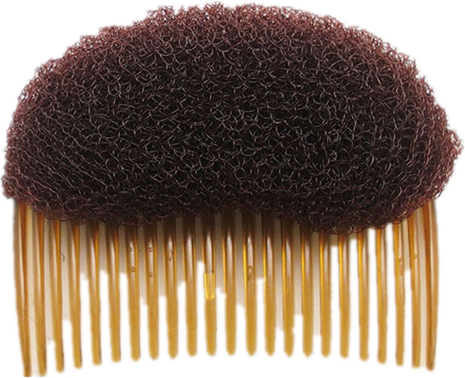 1PC Black/Brown colors for choose Charming BUMP IT UP Volume Inserts Do Beehive hair styler Insert Tool Hair Comb Hot (Brown)
