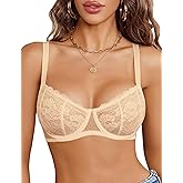 Avidlove Women's Sexy Bra Lace Underwire Unlined Everyday Bra Lingerie S-XXL