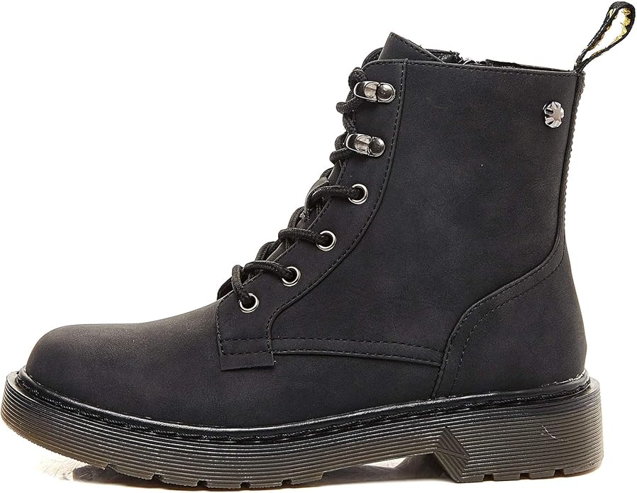 Savaii Women's Round Toe Combat Ankle Boots