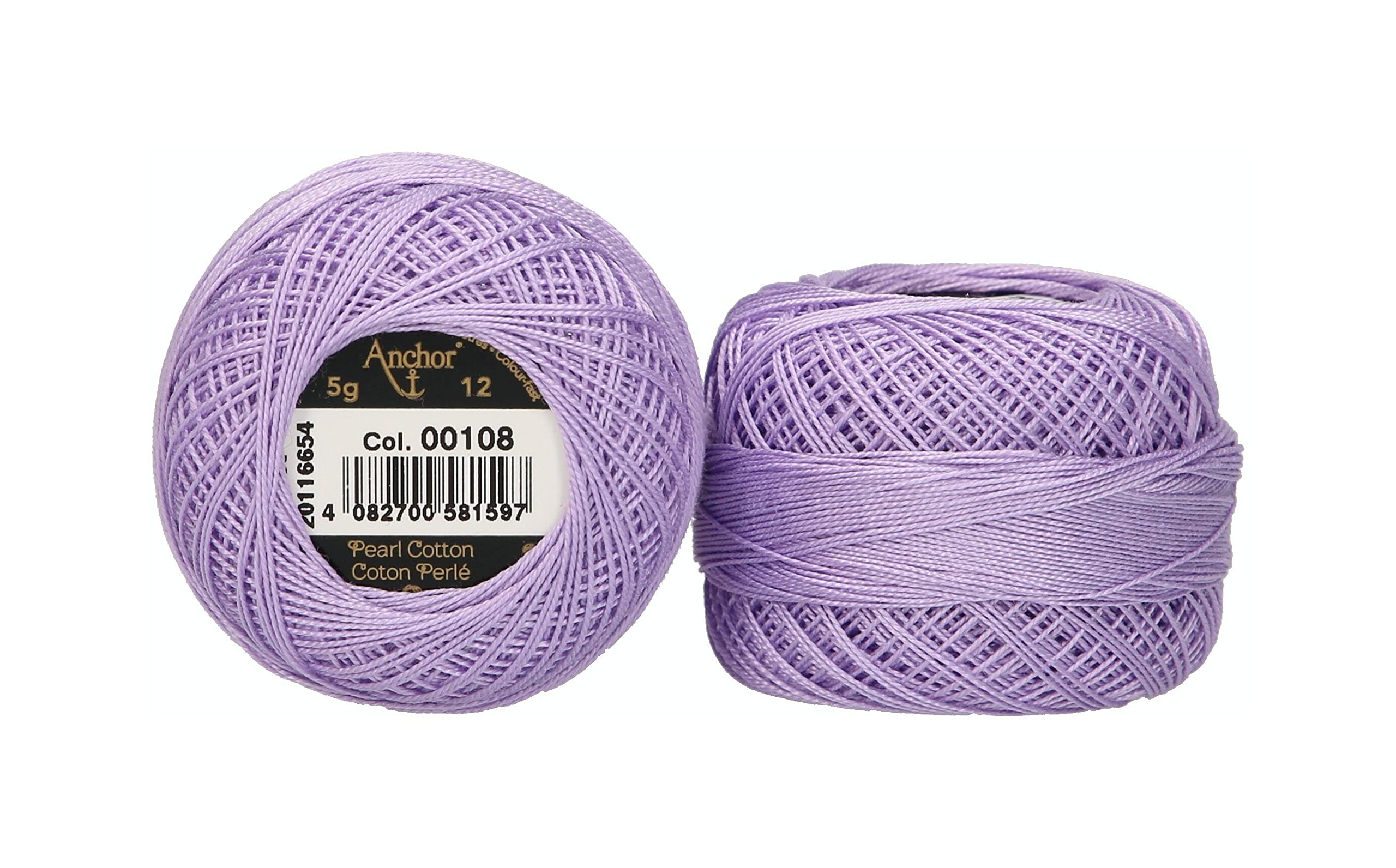 ANCHOR Pearl Yarn, Thickness: 12, Packaging: 5G, Running Length: 56M 108 Embroidery Threads