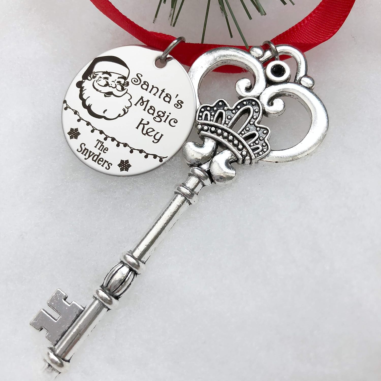 Personalized Santa's Magic Key Engraved Family Christmas