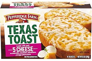 Pepperidge Farm Texas Toast Frozen 5 Cheese Bread, 6 Slices, 9.5 oz. Box