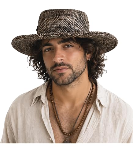 Hemp Sun Hat with Frayed Edges, Lightweight, Adjustable  display picture 2