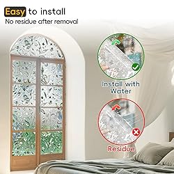Rainbow Window Privacy Film Decorative, Stained