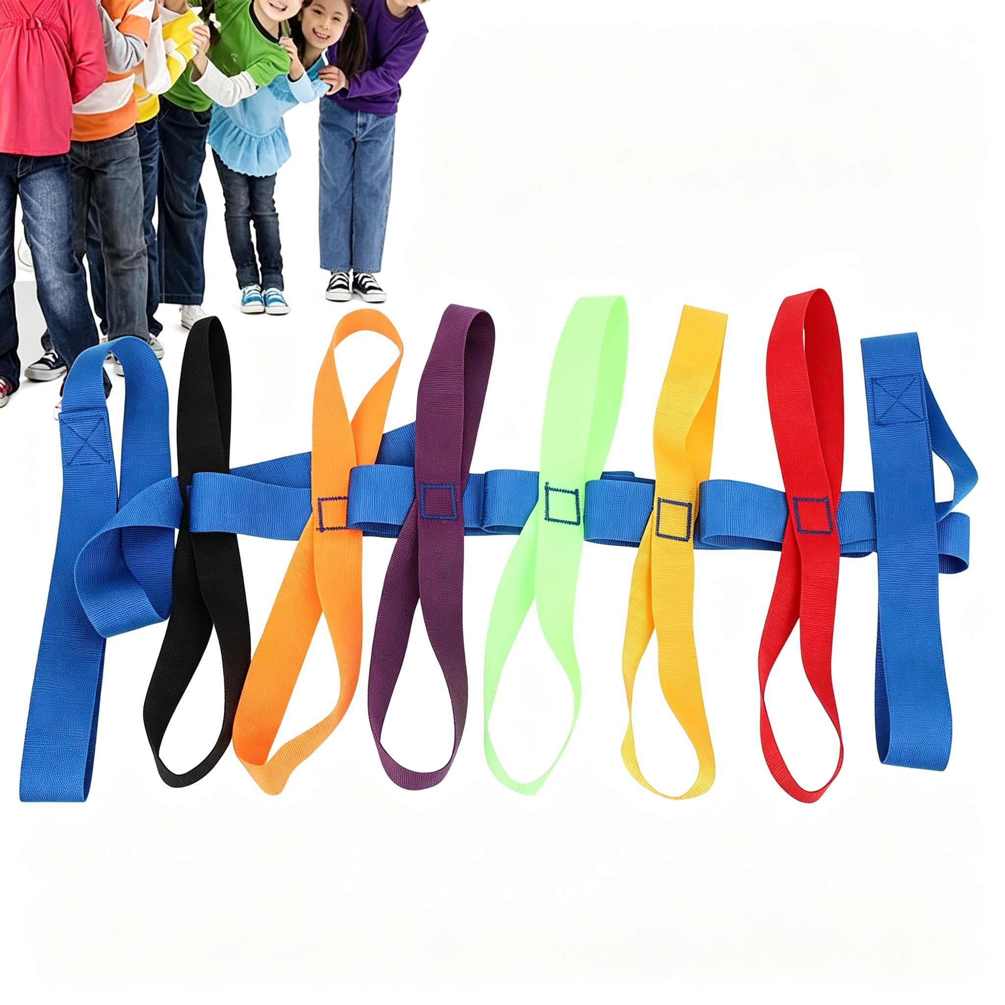 Gadpiparty Walking Rope Children Safety Walking Rope with 14 Handles Walking Rope Adjustable Outdoor Safety Daycare Rope for Preschool Daycare Kindergarten Toddler Kids