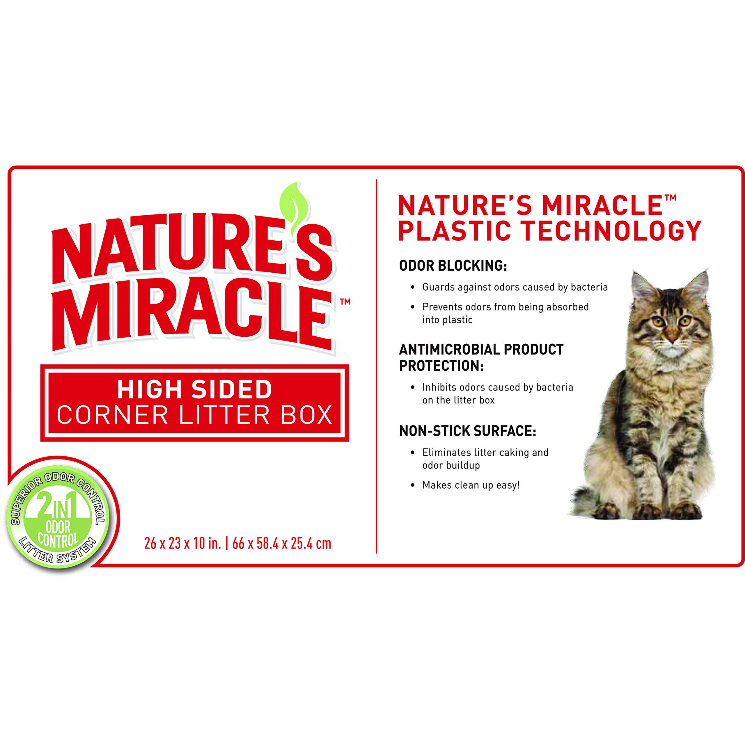 Nature's Miracle Advanced High Sided Corner Litter Box (P5913) eBay