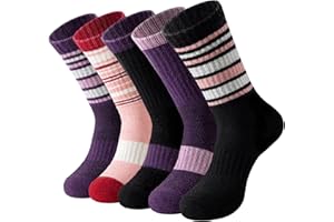 Clothirily Wool Socks for Women, Thermal Warm Womens Merino Wool Hiking Socks, Cozy Cabin Winter Boot Socks for Women