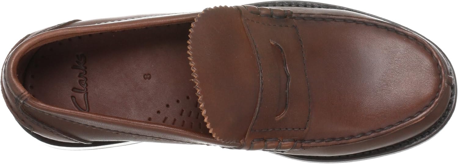 clarks beary loafer dark brown
