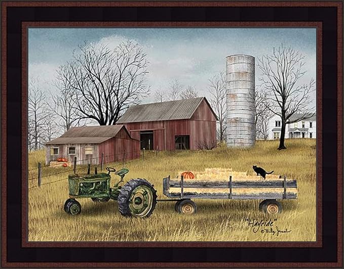 Amazon.com: Home Cabin Décor Hayride by Billy Jacobs 15x19 Green