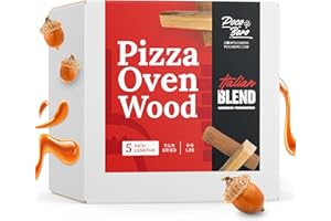 POCO BERO 5.5" Pizza Oven Wood + Firestarter – Italian Blend – 520 Cubic Inches of Pizza Wood + Firestarter – Kiln-Dried Wood – Compatible with Ooni Pizza Ovens – 6 – 8 LBS