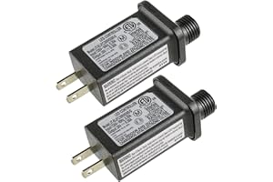 SIGANDG 30V 9W LED Transformer Replacement Class 2 Power LED Controller with 8 Modes Supply for Christmas String Light Inflatable Decorations IP44 Waterproof Low Voltage Transformer(2 Pcs)