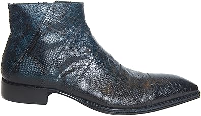 mens blue dress boots