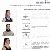Wonder Care Soft Neck Brace Cervical Collar Grey Small for Neck Support view 8