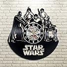 Star Wars Death Star Darth Vader Luke Skywalker Movie Characters Vinyl Record Design Wall Clock - Decorate your home with Modern Famous Star Wars Art