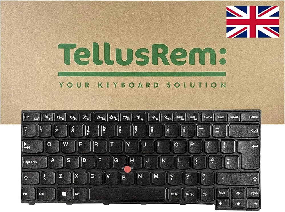 TellusRem UK Non-Backlit Keyboard for Lenovo Thinkpad T460s T470s