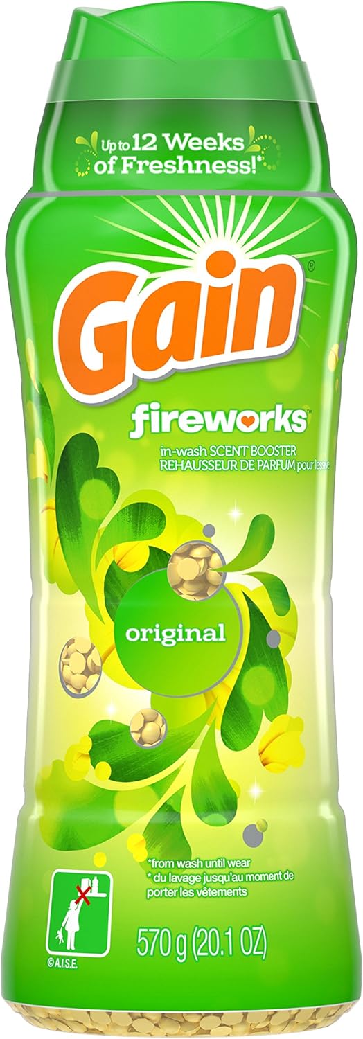 Gain Fireworks In-Wash Scent Booster, Original, 20.1 Ounce: Health & Personal Care
