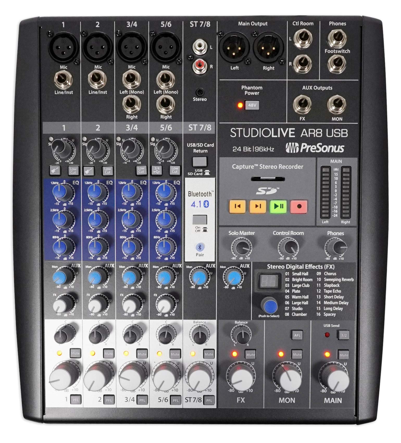 PreSonus StudioLive AR8 USB 8-Channel hybrid