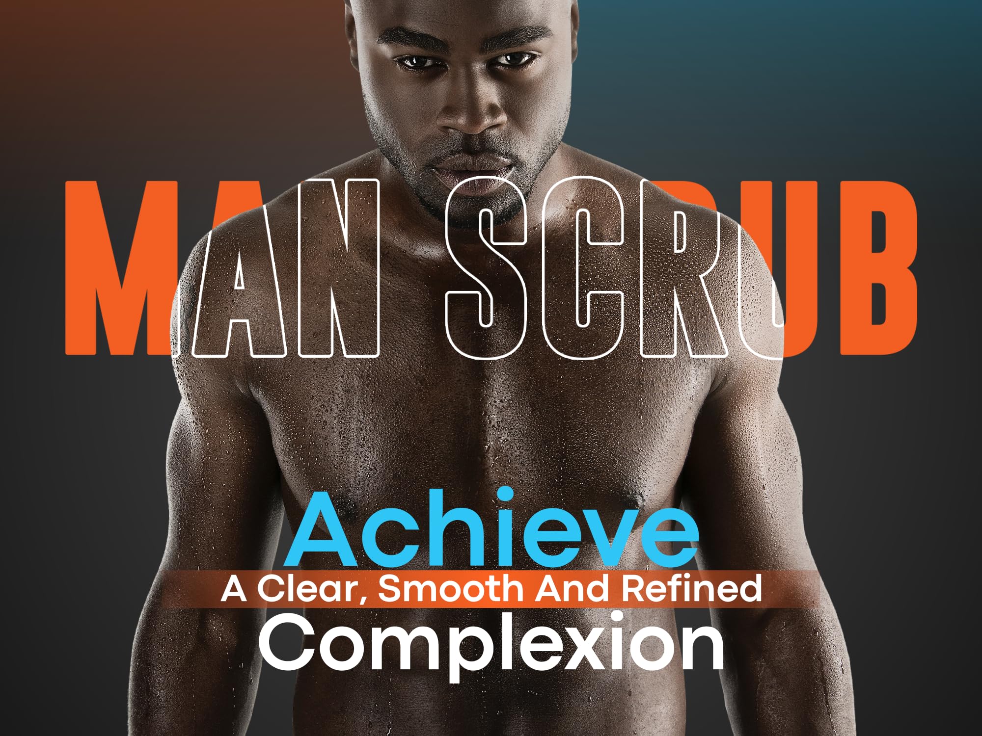 Joli Noir Face Scrub For Men - Fight Acne, Detox & Exfoliate Rough, Dull Skin - Exfoliating Face Polish Sugar Scrub With Activated Charcoal