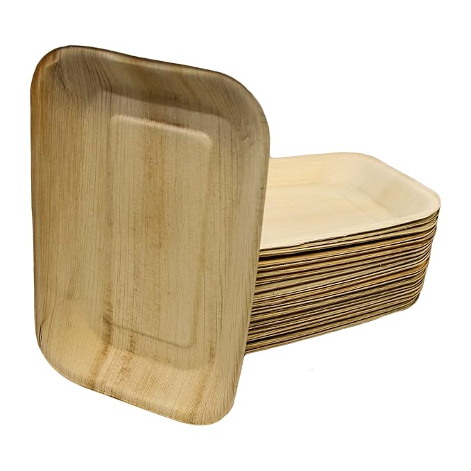 EMMA´s Palmblatt Teller, 16x24 cm, kompostierbar, 100 Stück