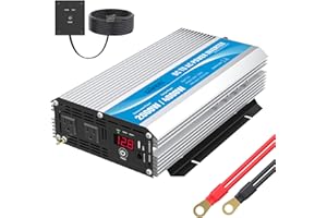 GIANDEL 2000W Power Inverter Modified Wave with ETL Approval Converts 12 Volt DC to110V 120V AC with Remote Control LED Display Dual Outlets & USB for RV Truck Trailer Marine Solar Setup Emergency