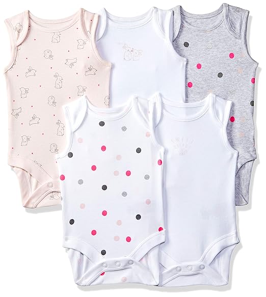 Baby Girls Regular fit Bodysuit (Pack of 5)