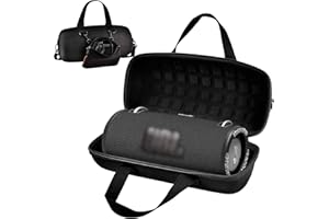 COMECASE Hard Case for JBL Xtreme 3/ Extreme 2 Portable Waterproof Wireless Bluetooth Speaker, Travel Carrying Storage Holder with Zipper Pocket Bag Fit for Charger Adapter and Accessories