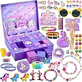 ZTBBW Advent Calendar for Girls, Christmas Countdown Calendar with 24 Unique Jewellery Gifts, Including Hair Accessories, Jewelry, Hair Clips, Beautiful Bracelets, Cute Ring, Stickers, Coin Purse